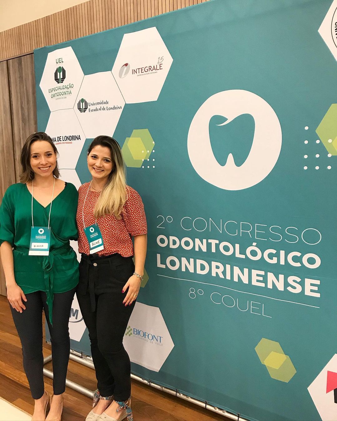 Banca avaliadora de painéis no Congresso Odontológico Londrinense