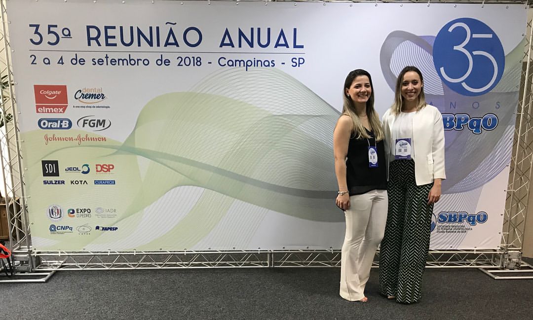 Projeto de pesquisa no 35° congresso da Sociedade Brasileira de Pesquisa Odontológica - SBPqO - Campinas SP